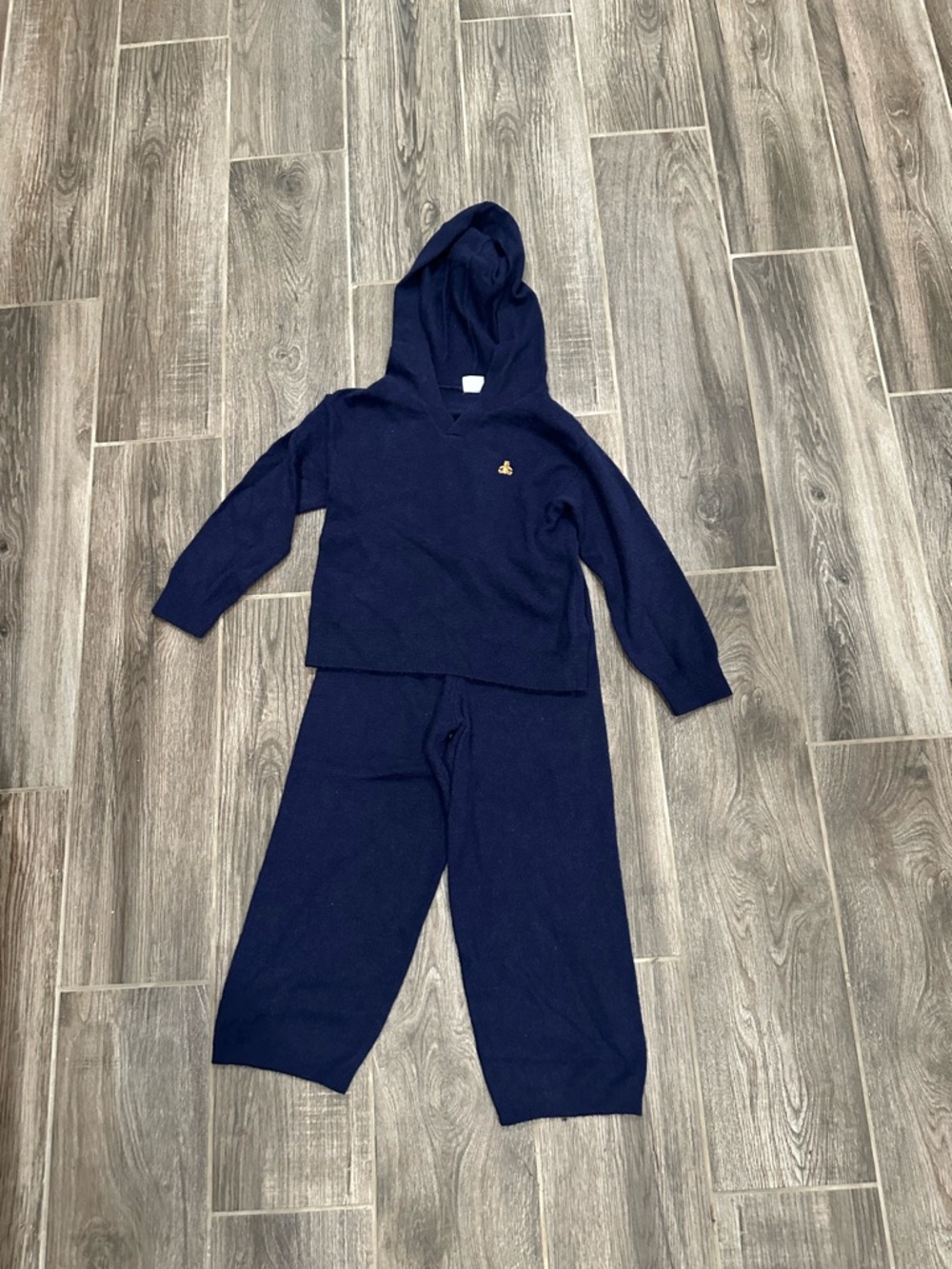 GAP Baby Navy Sweater Hoodie and Pants Set